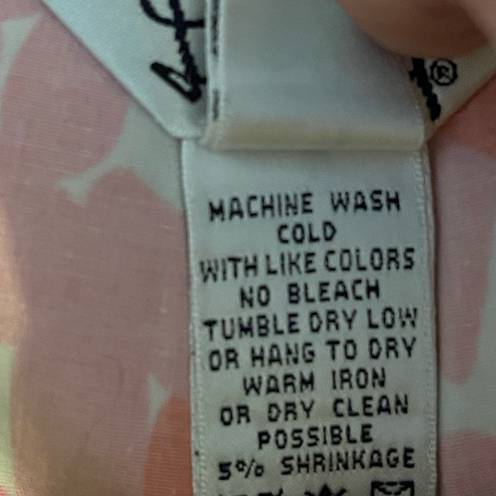 Lilly Pulitzer Green & Pink Floral Capris Pedal Pushers Women’s Size 8 EUC - Picture 7 of 8